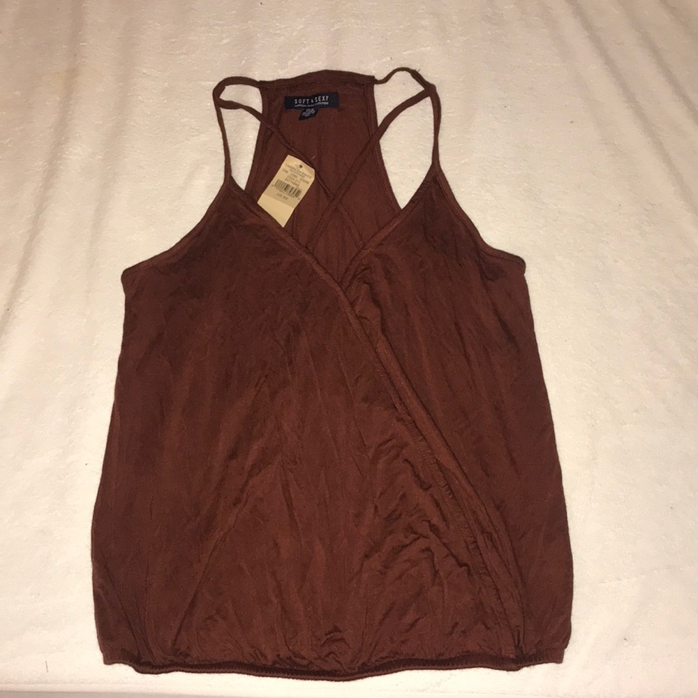 NWT American eagle brown tank top